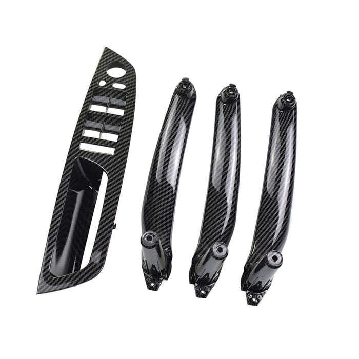 Griffe Set Blende & Träger Zuziehgriff Carbon Look / Design für BMW X5 e70 / X6