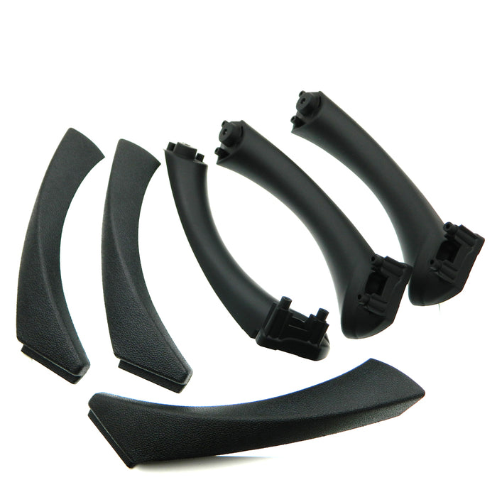 Griffe 6er Set Träger Zuziehgriff Schwarz für BMW 3er e90 e91